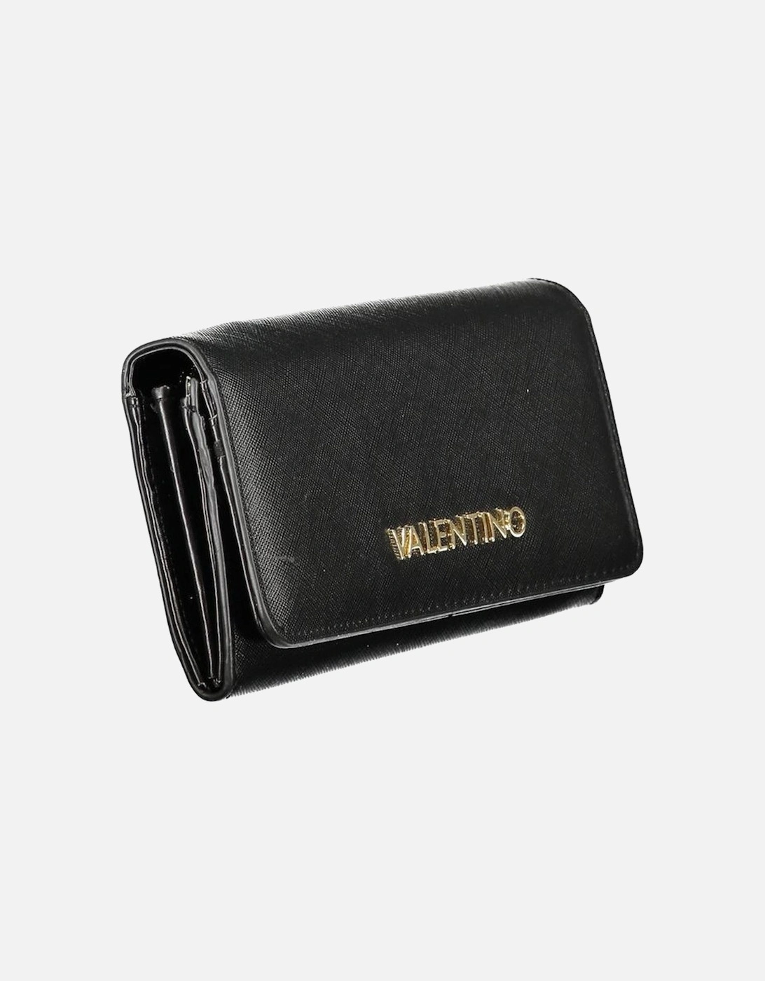 3 Compartment Wallet with Coin Purse and Card Slots Women - Black