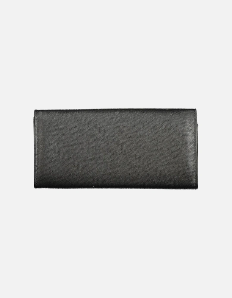 3 Compartment Wallet with Coin Purse and Card Slots Women - Black
