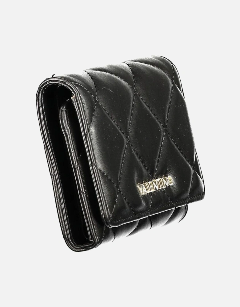 3-Compartment Wallet with Coin Purse and Card Spaces Women - Black