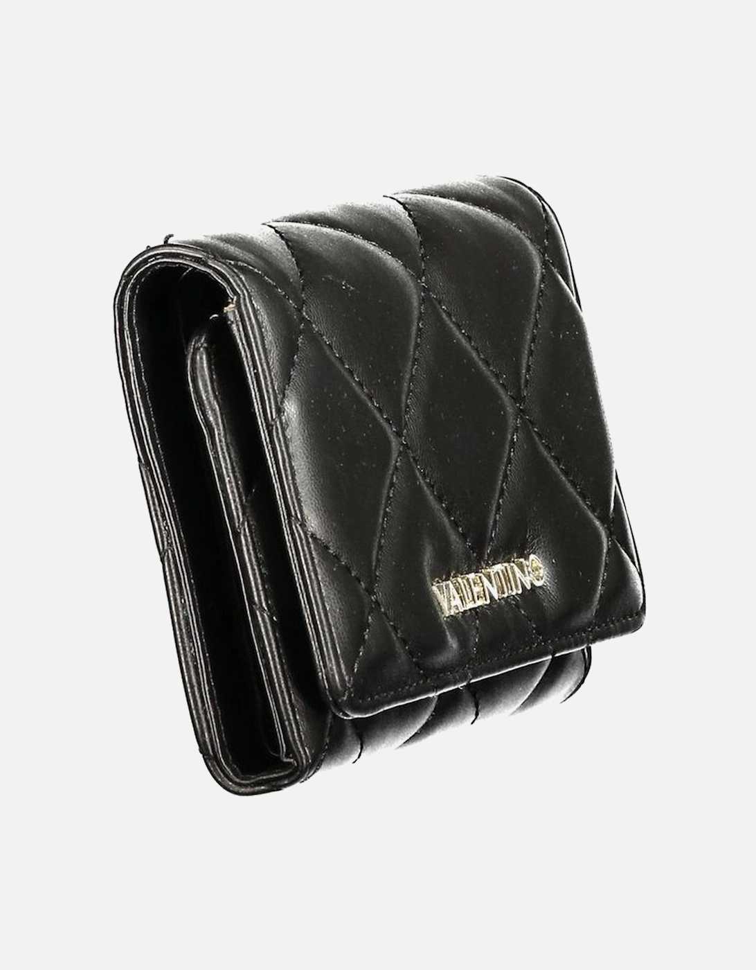 3-Compartment Wallet with Coin Purse and Card Spaces Women - Black