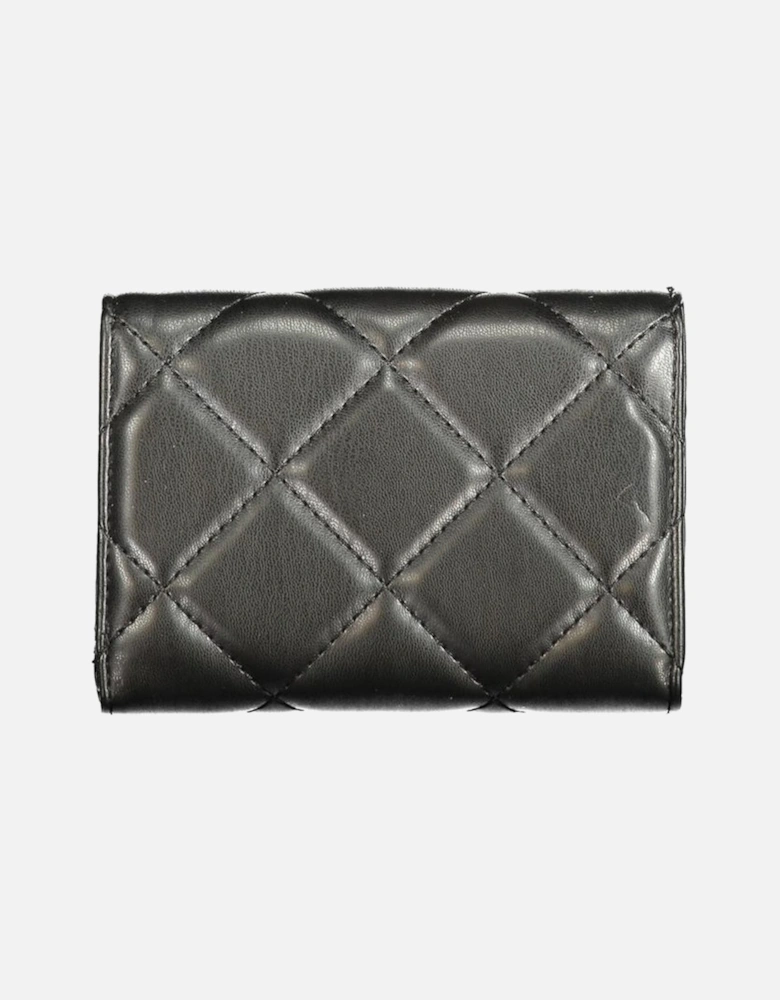 3-Compartment Wallet with Coin Purse and Card Spaces Women - Black