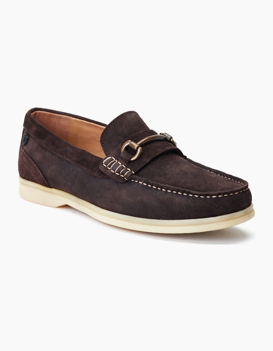 Base Men's Brown Snapper Loafers - Size: 11