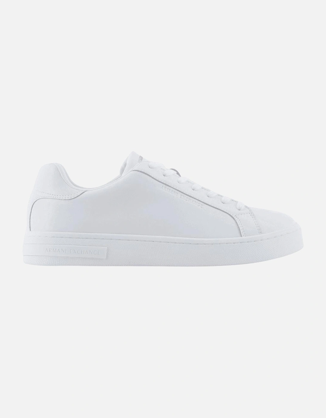 Leather White Sneaker Trainer, 5 of 4