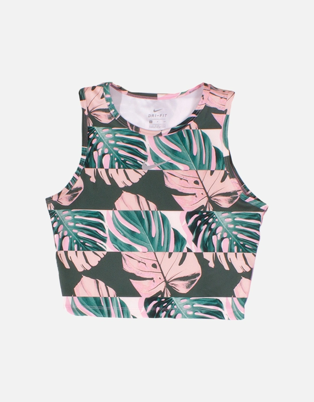 Women's Pink Tropical Crop Vest