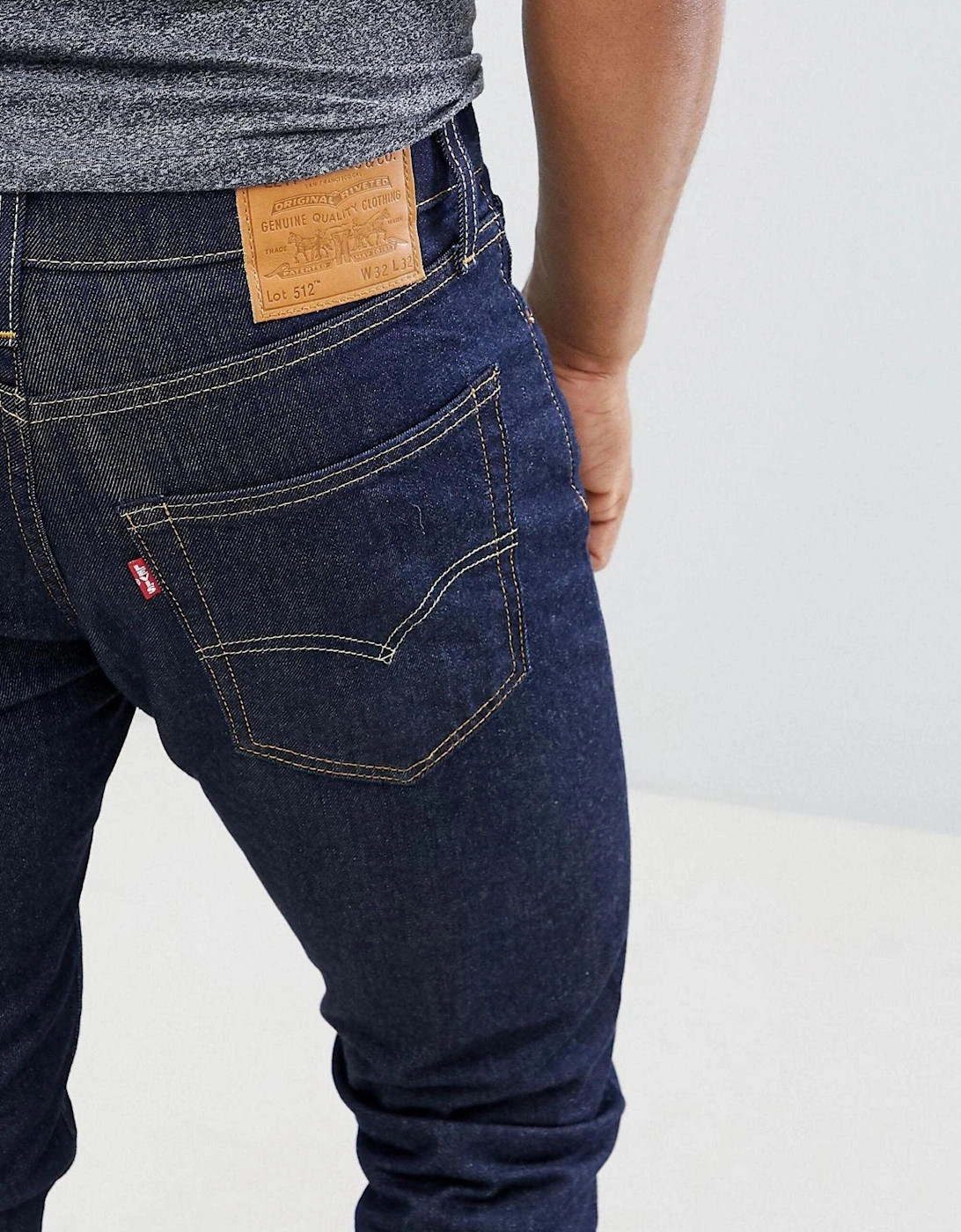 Levi’s 512 Rock Cod Blue Dark Denim Wash Slim Taper Jean