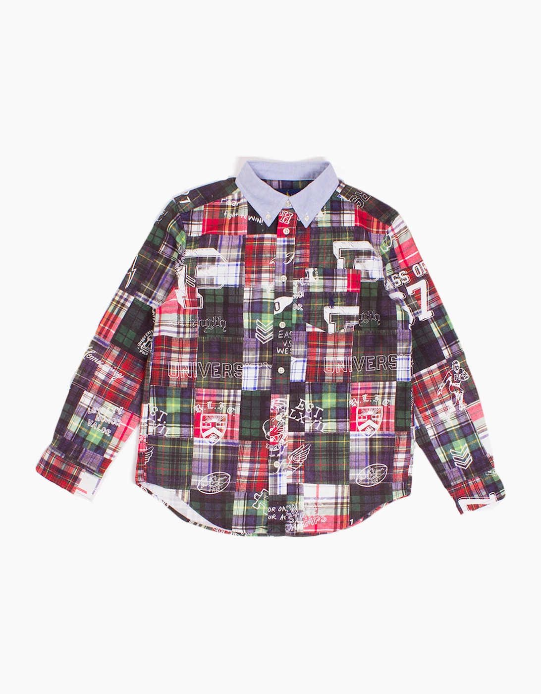 Ralph Lauren Boy's Ralph Lauren BOYS Patchwork Print Cotton Plaid Shirt - Multi