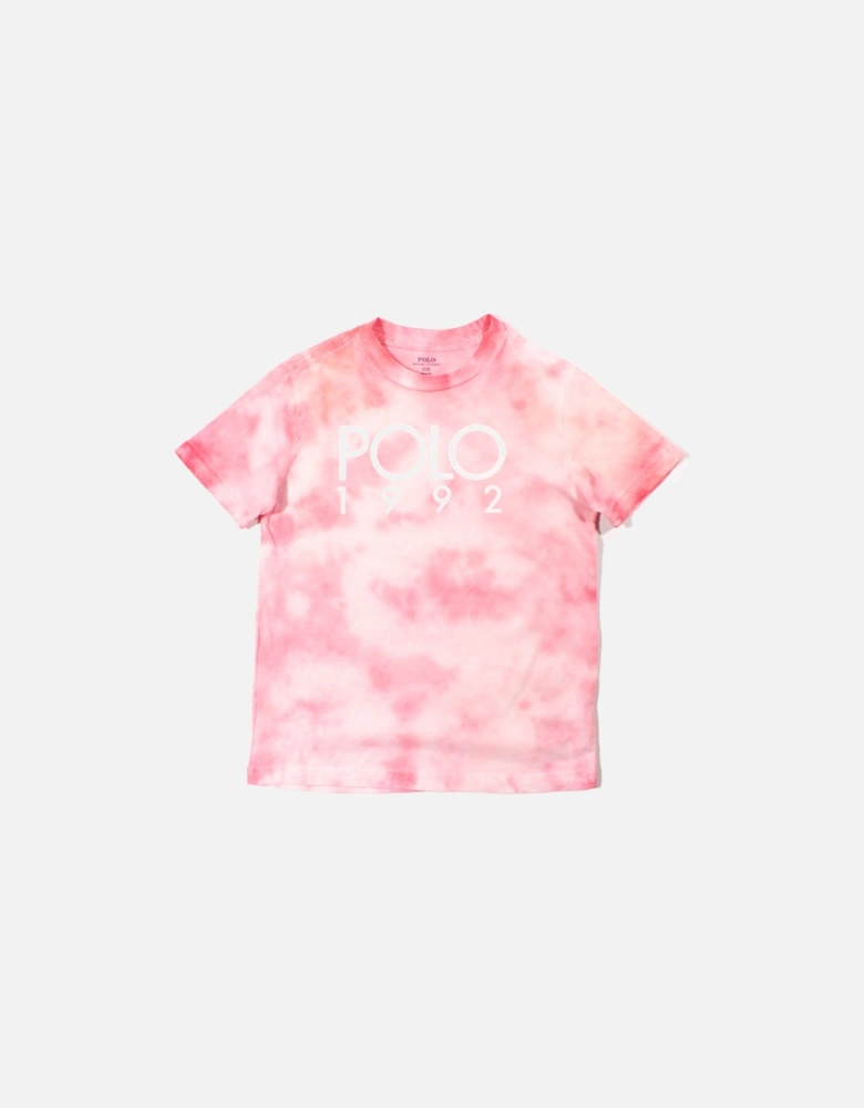 KIDS Pink Tie Dye 'POLO 1992' T-Shirt