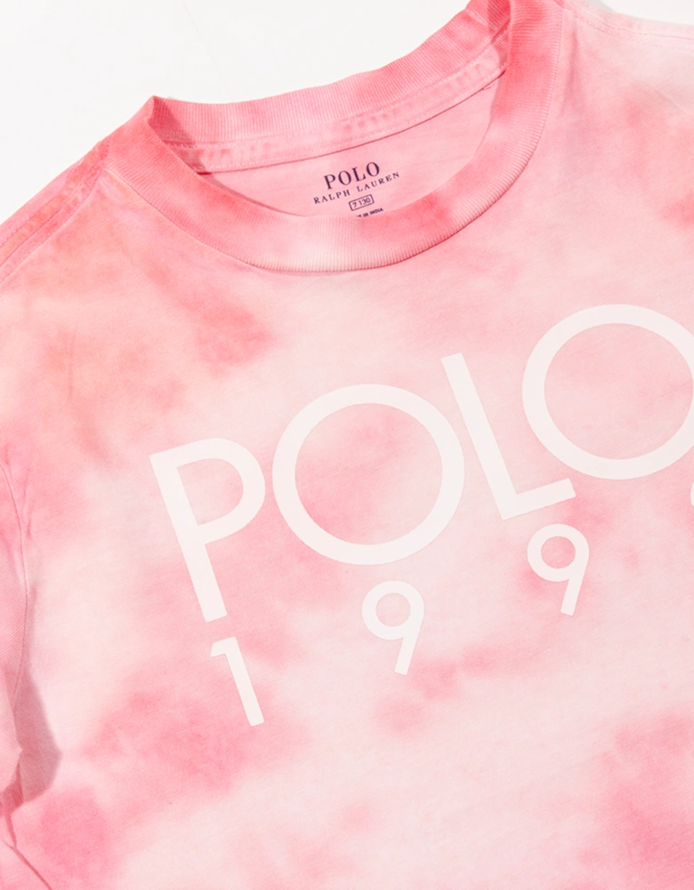 KIDS Pink Tie Dye 'POLO 1992' T-Shirt