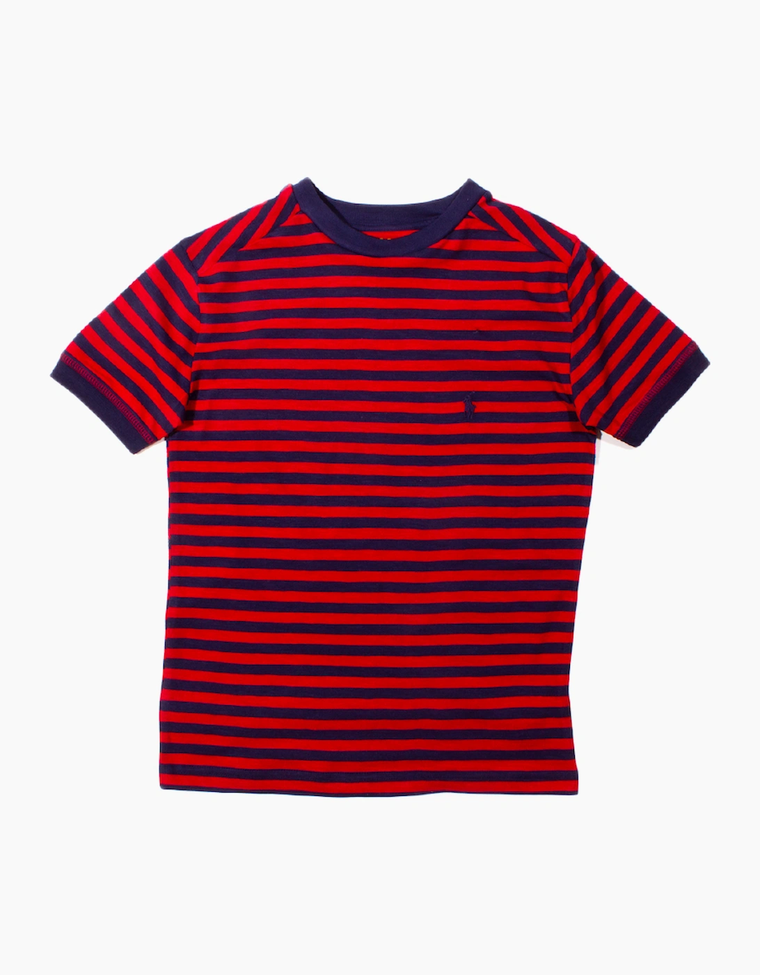 Ralph Lauren Boy's Ralph Lauren Red & Navy Stripe KIDS T-Shirt