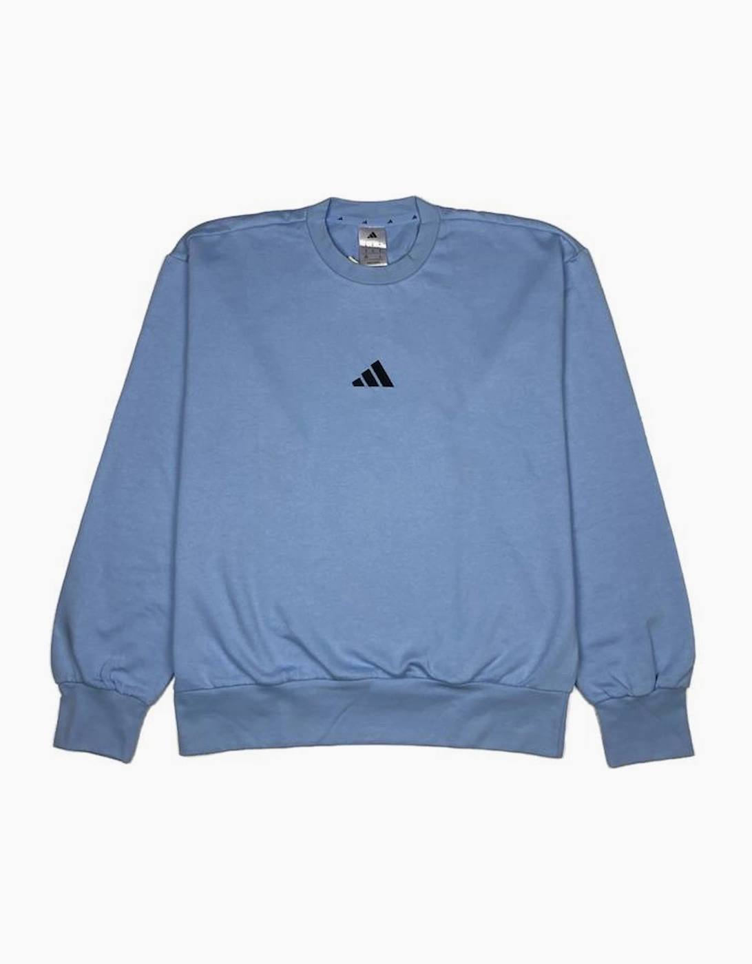 Men's Adidas Sky Blue 'FeelCozy' EQT Crew Sweatshirt - Size: 42