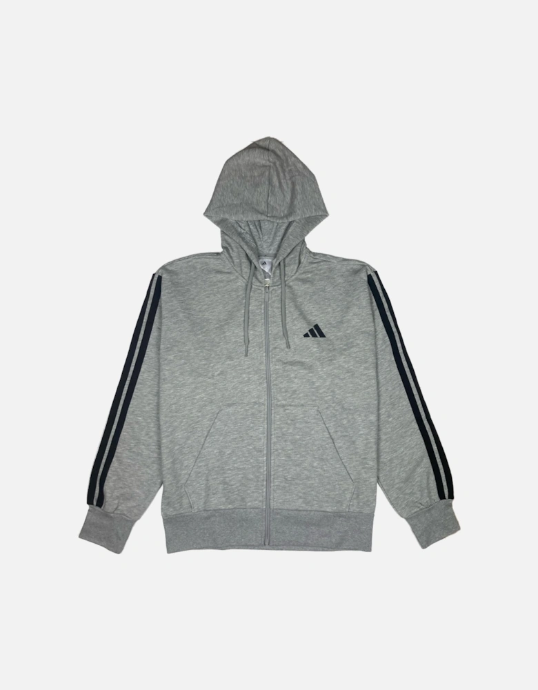 Grey 3 Stripes Essentials EQT Zip Hoodie