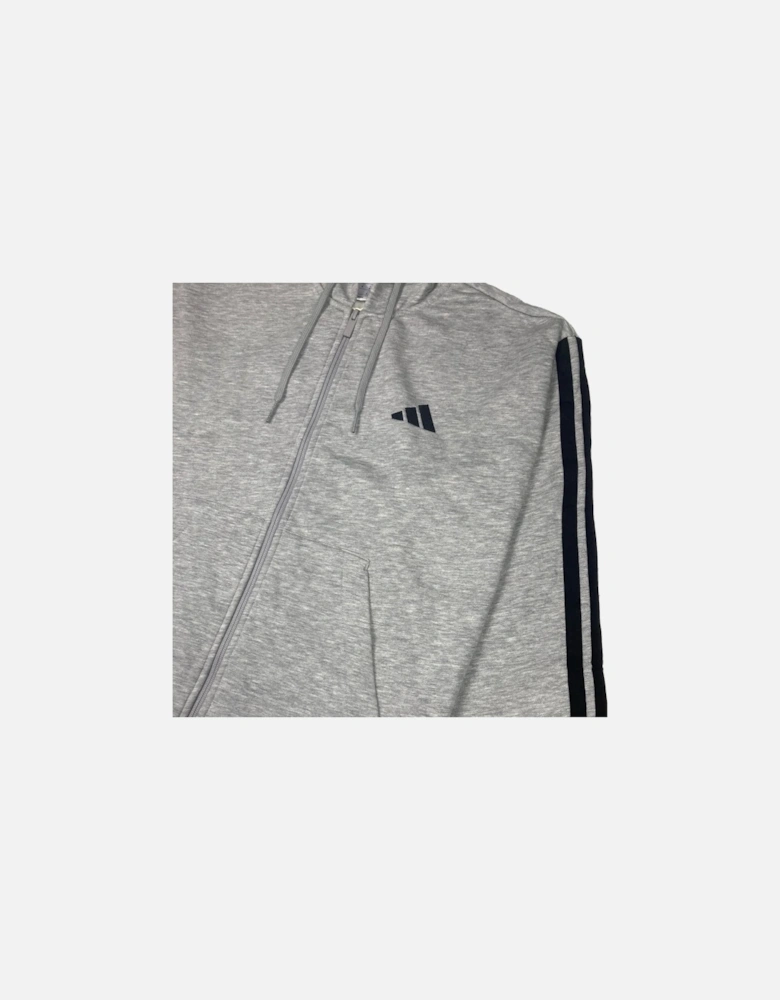 Grey 3 Stripes Essentials EQT Zip Hoodie