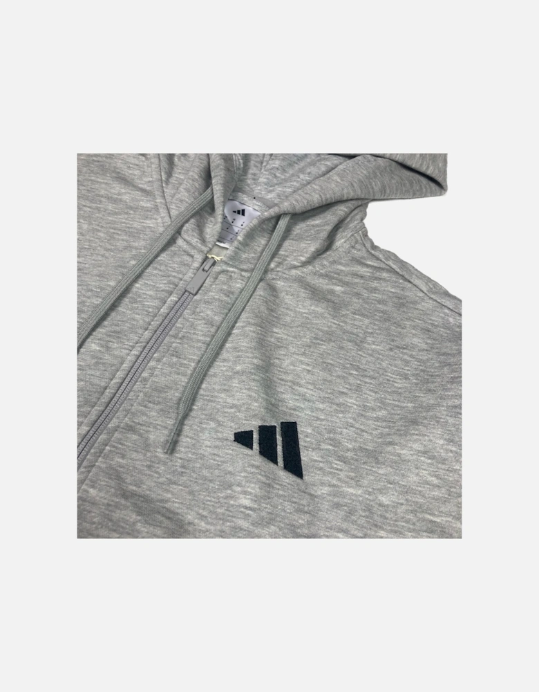Grey 3 Stripes Essentials EQT Zip Hoodie