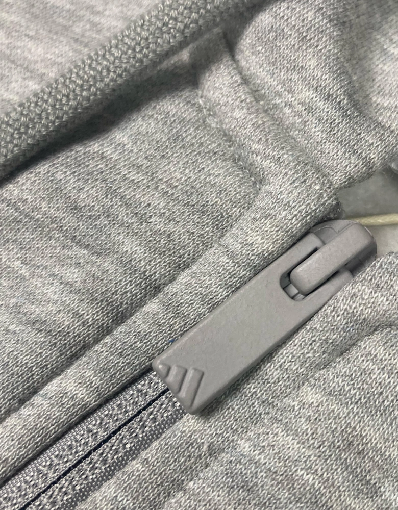 Grey 3 Stripes Essentials EQT Zip Hoodie