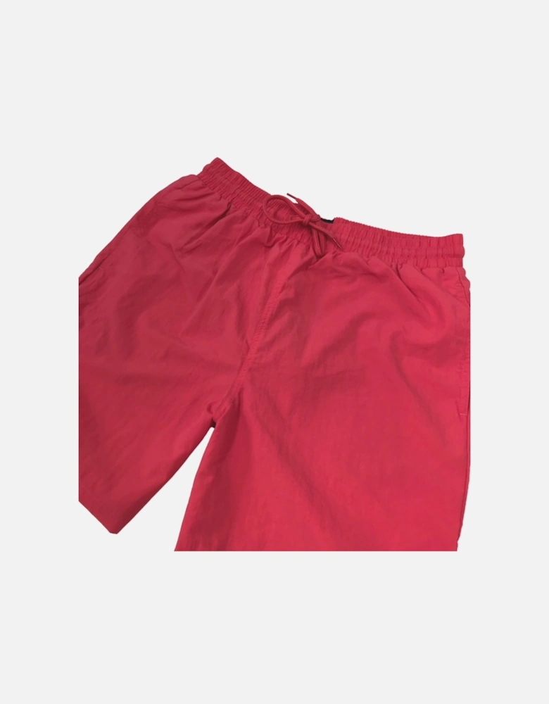 Plain Geranium Pink Swim Shorts