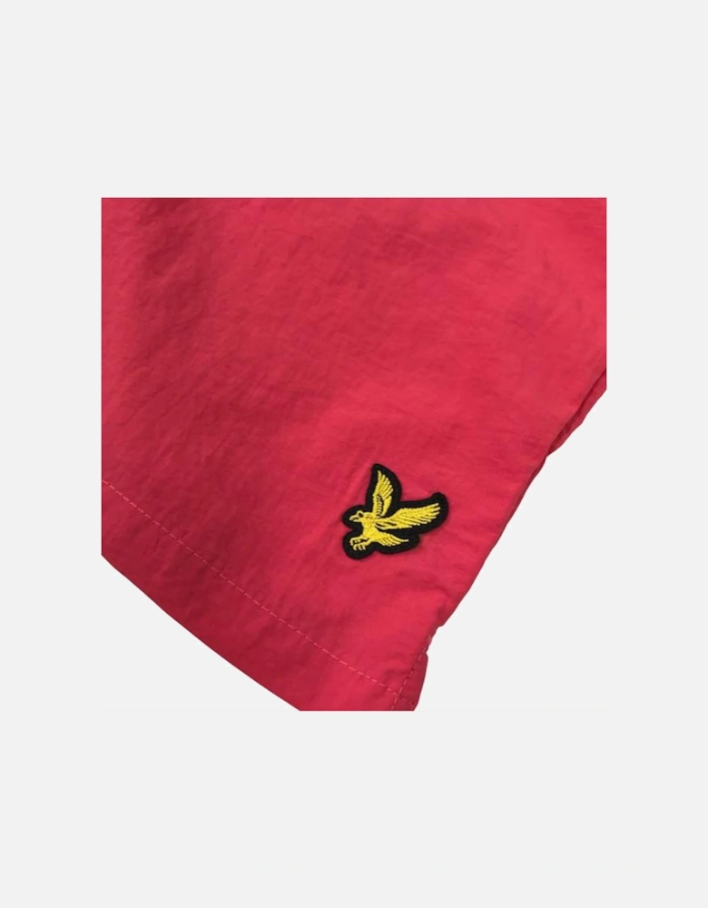 Plain Geranium Pink Swim Shorts