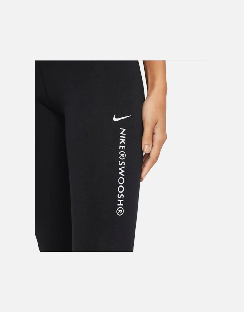 Sportswear Women's Black Swoosh High Rise Leggings