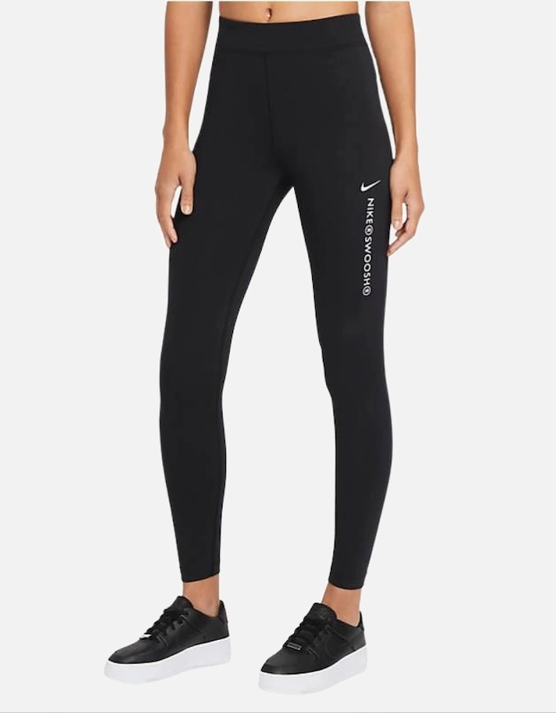 Sportswear Women's Black Swoosh High Rise Leggings, 7 of 6
