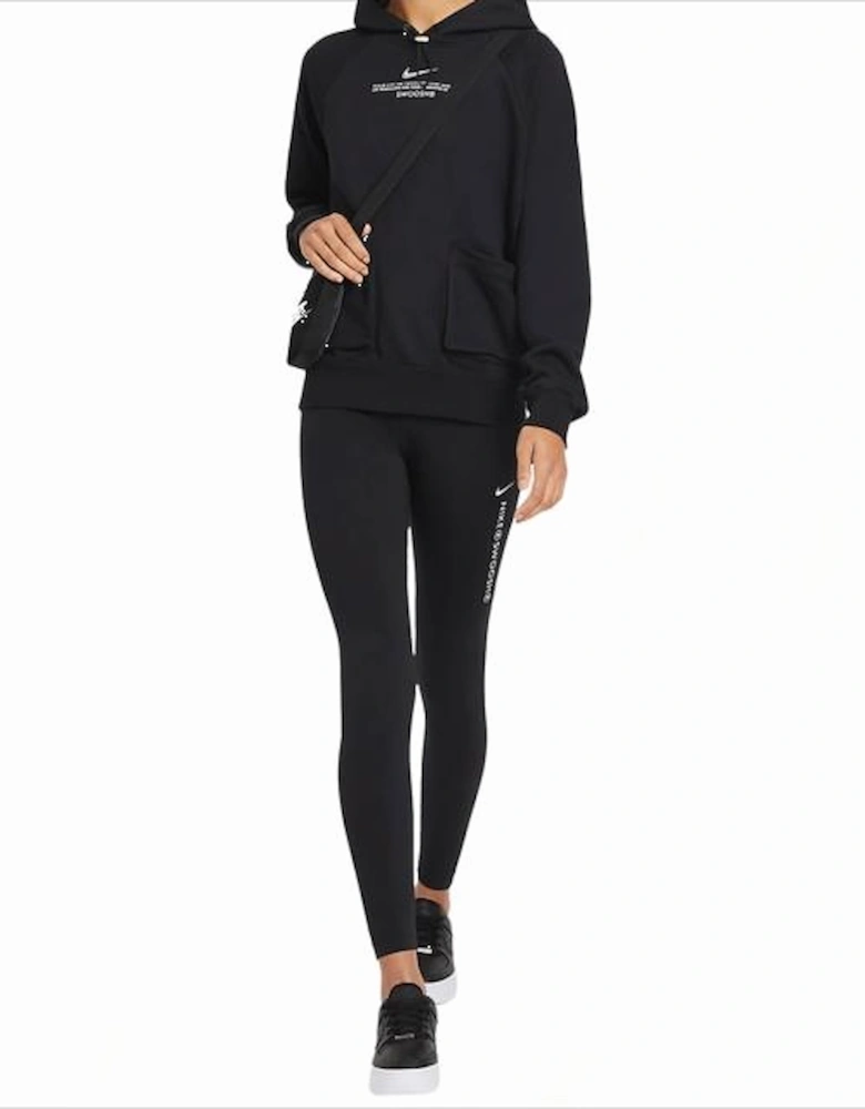 Sportswear Women's Black Swoosh High Rise Leggings