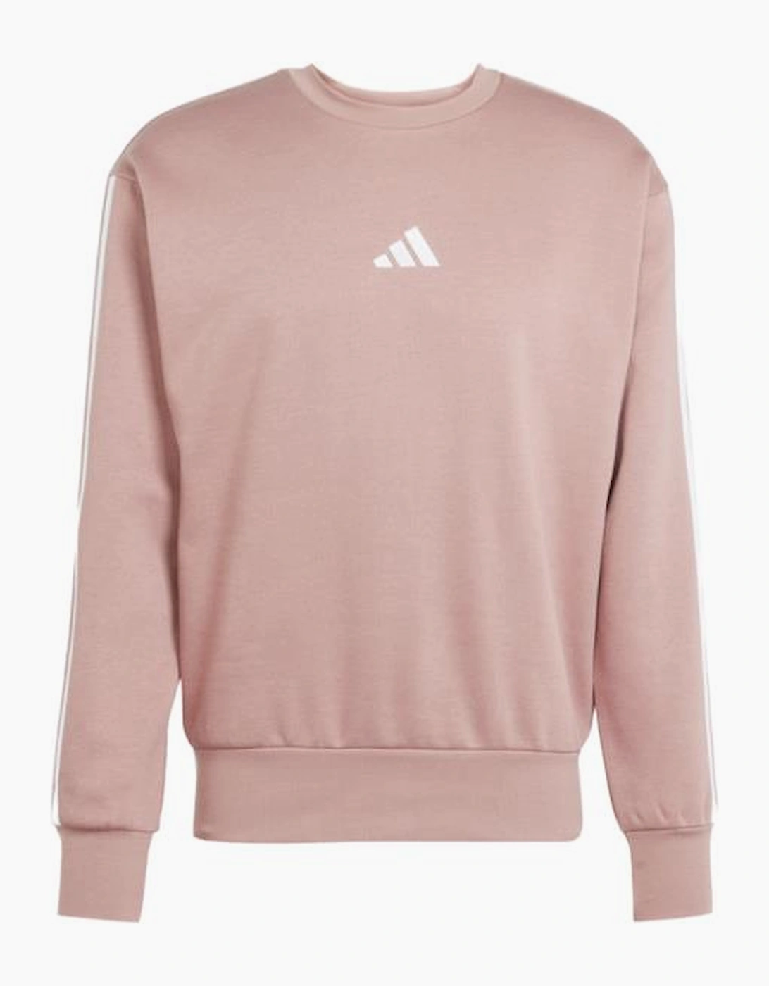 Men's Adidas 3 Stripe EQT Salmon Pink Crew Sweatshirt - Size: X-LARGE