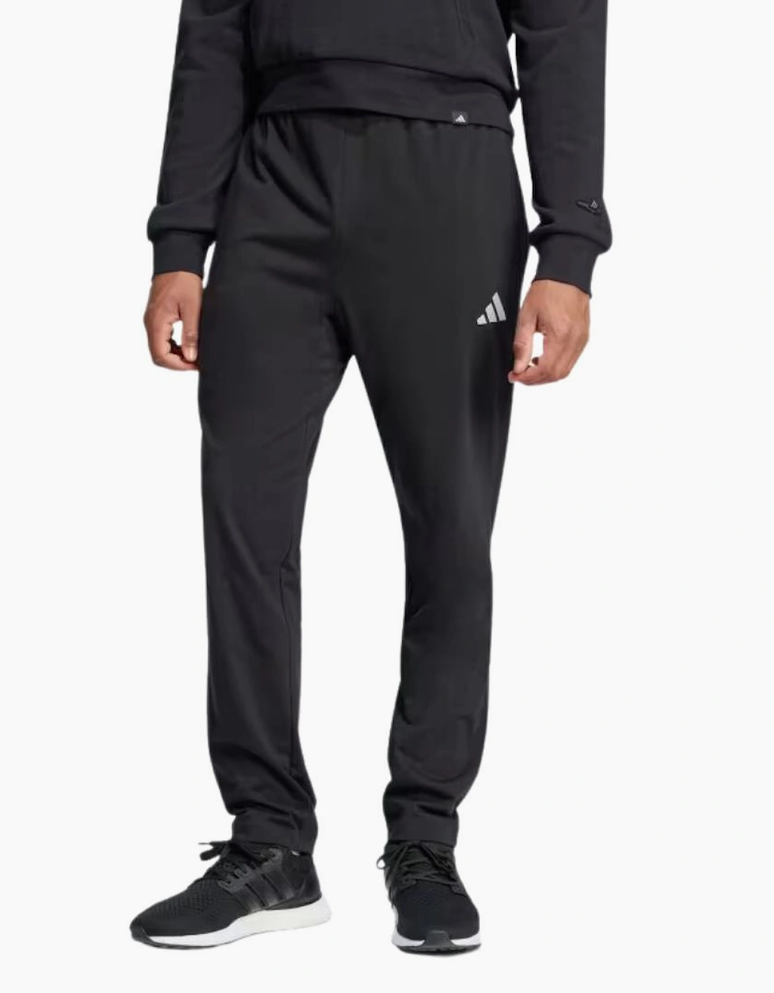 Adidas EQT Black Essential Logo Single Jersey Sweatpants - Size: SMALL