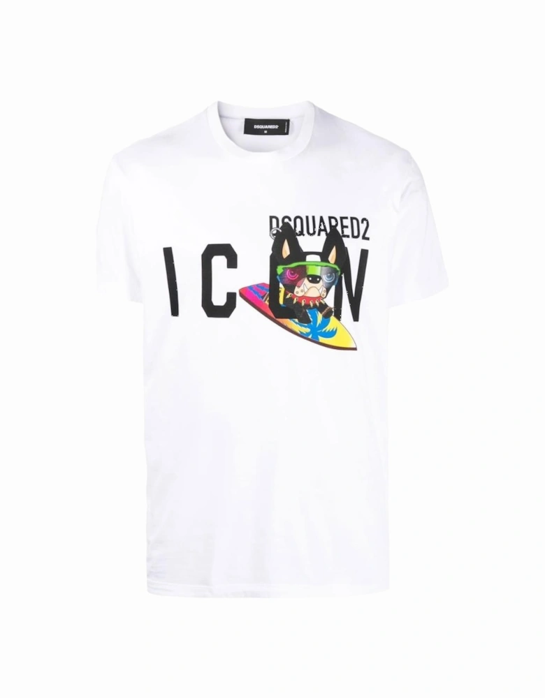White 'Icon Surf Ciro' T-Shirt