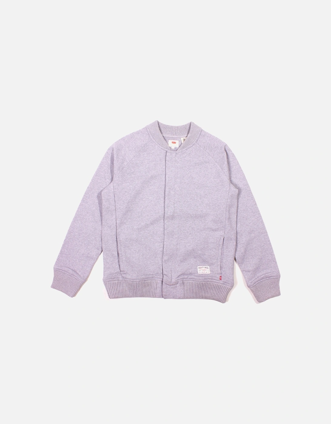 Grey Marl Jersey Cotton Bomber Jacket, 4 of 3