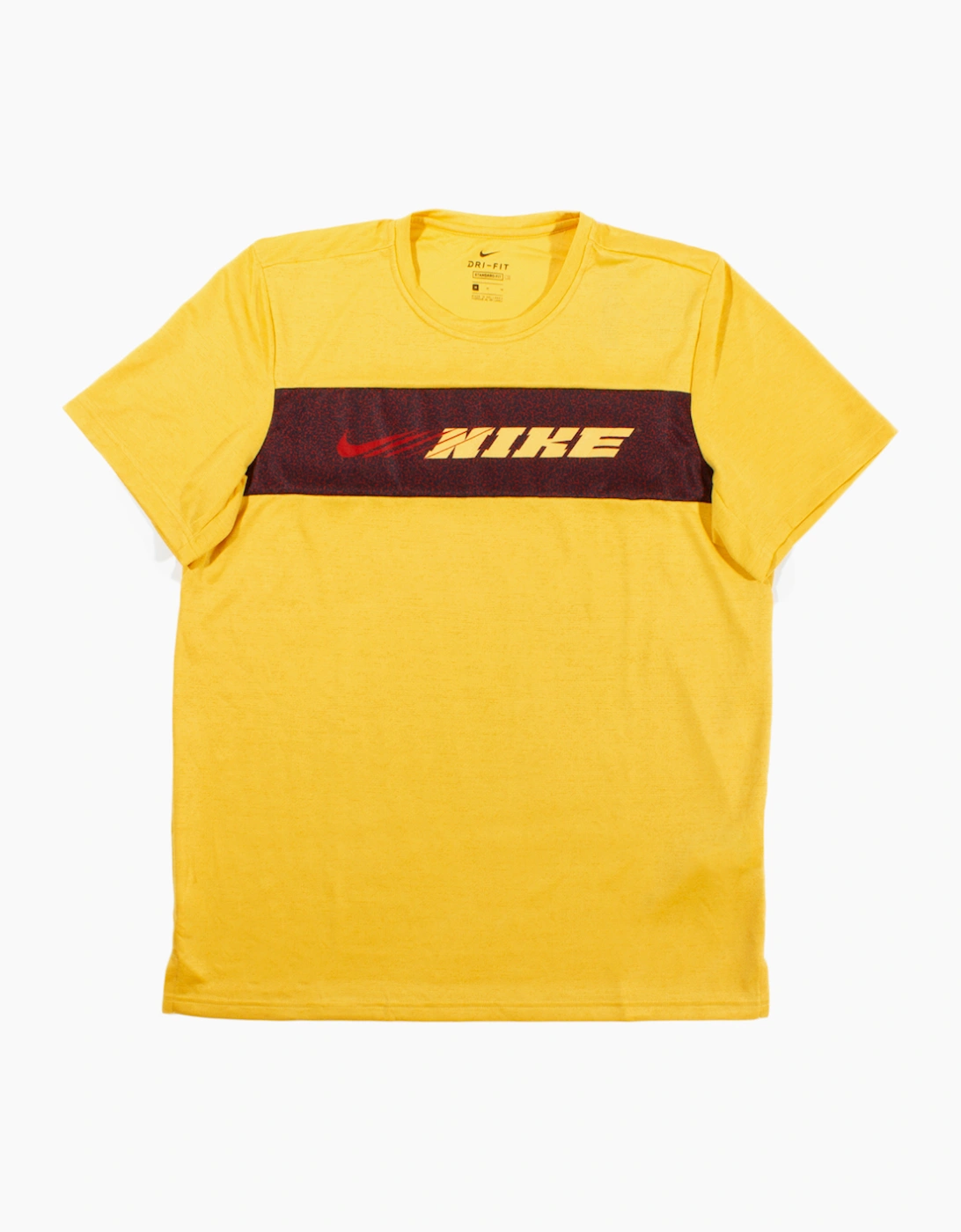 Nike Men's Nike Men's Dri-Fit Yellow Sport Clash Superset Training T-Shirt