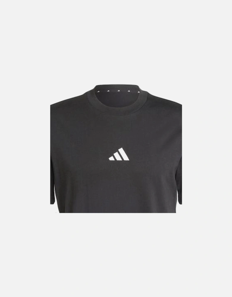 EQT Men's Black '3 Stripes' Single Jersey T-Shirt
