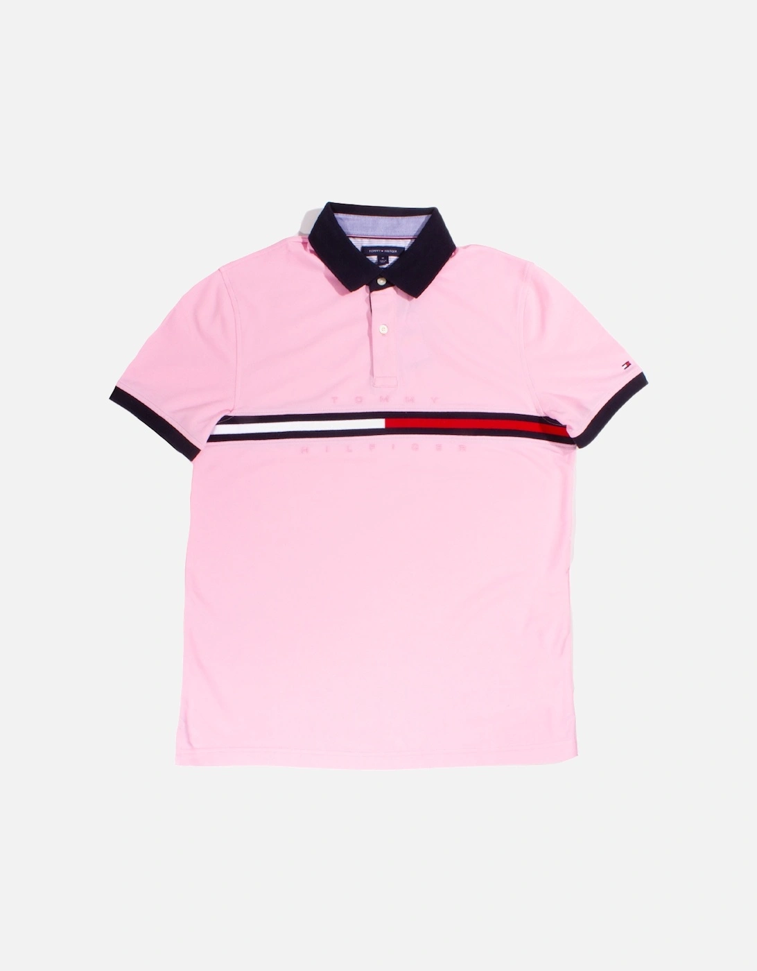 Bright Pink 'Essential Flag' Slim Fit Polo, 2 of 1