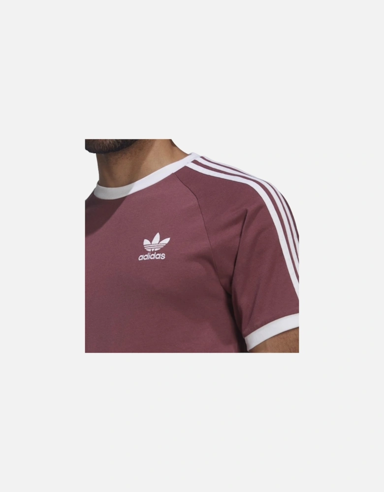 Originals Men's Brown '3 Stripes' T-Shirt