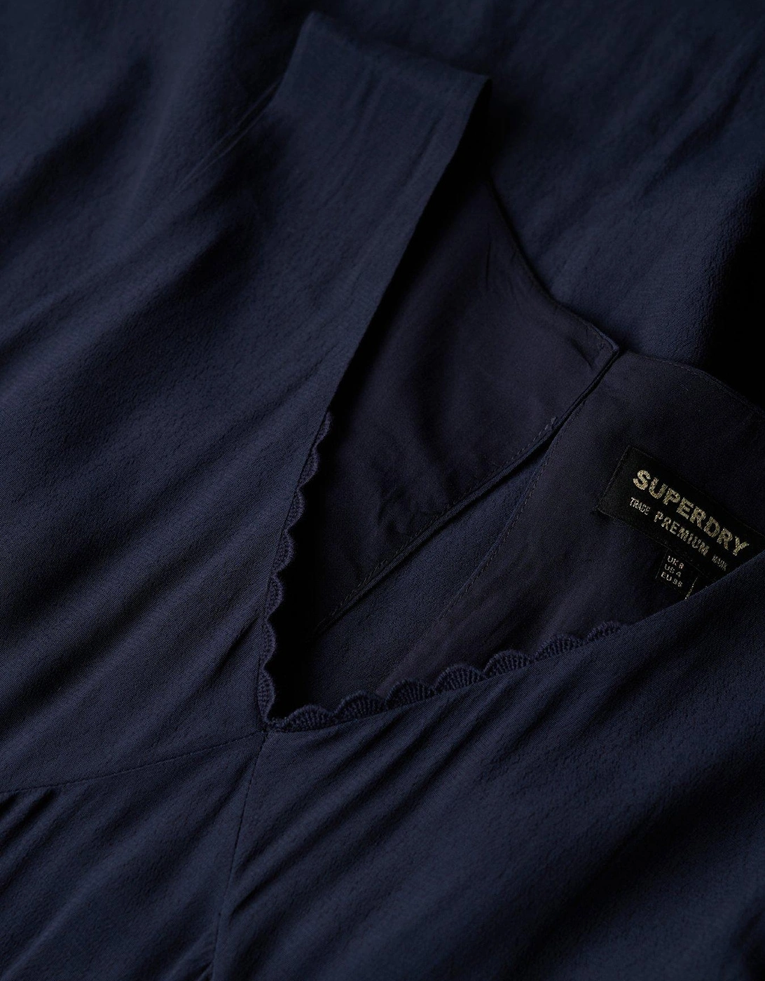 Volume Sleeveless Dress - Navy