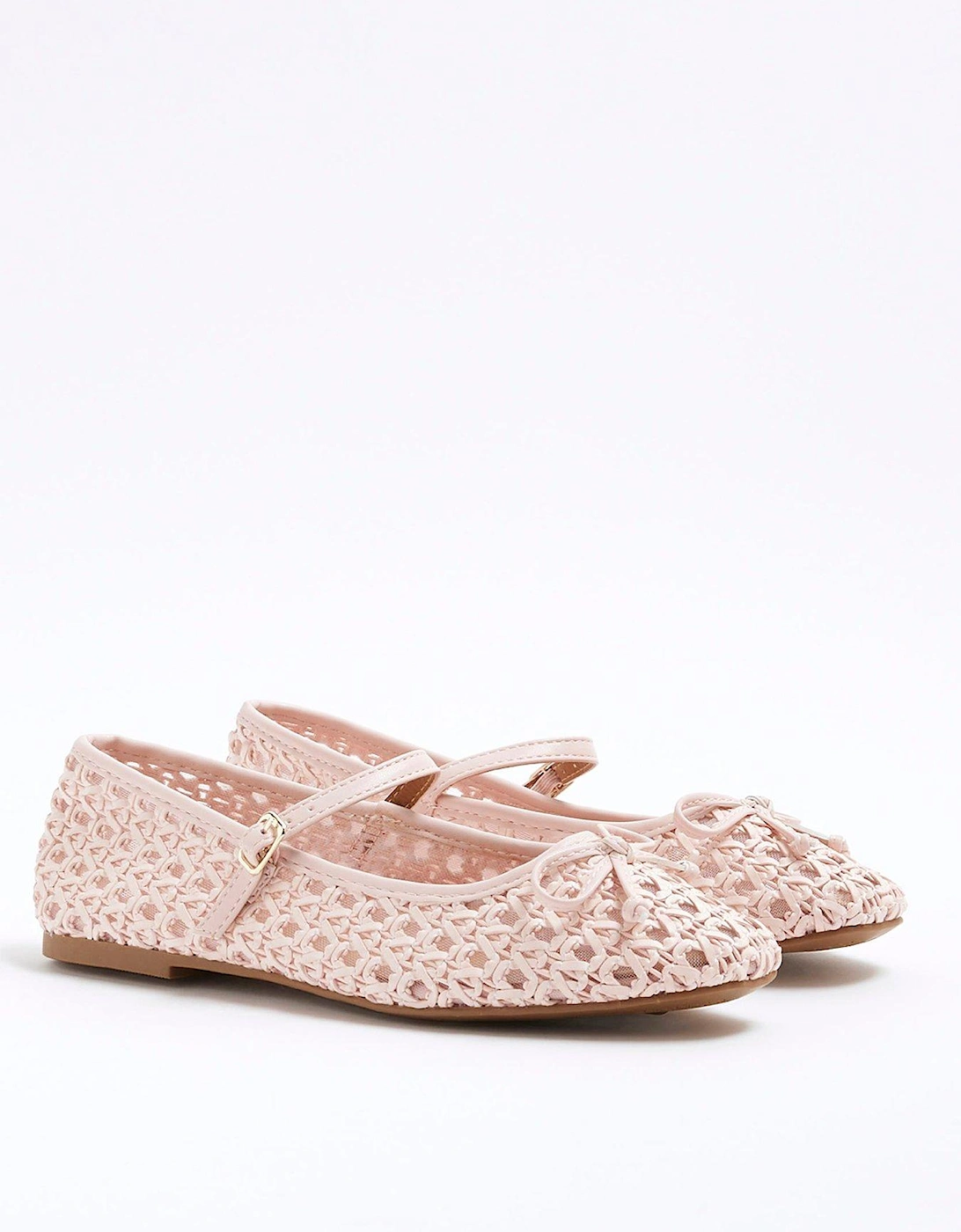 Raffia Ballet Shoe - Pink