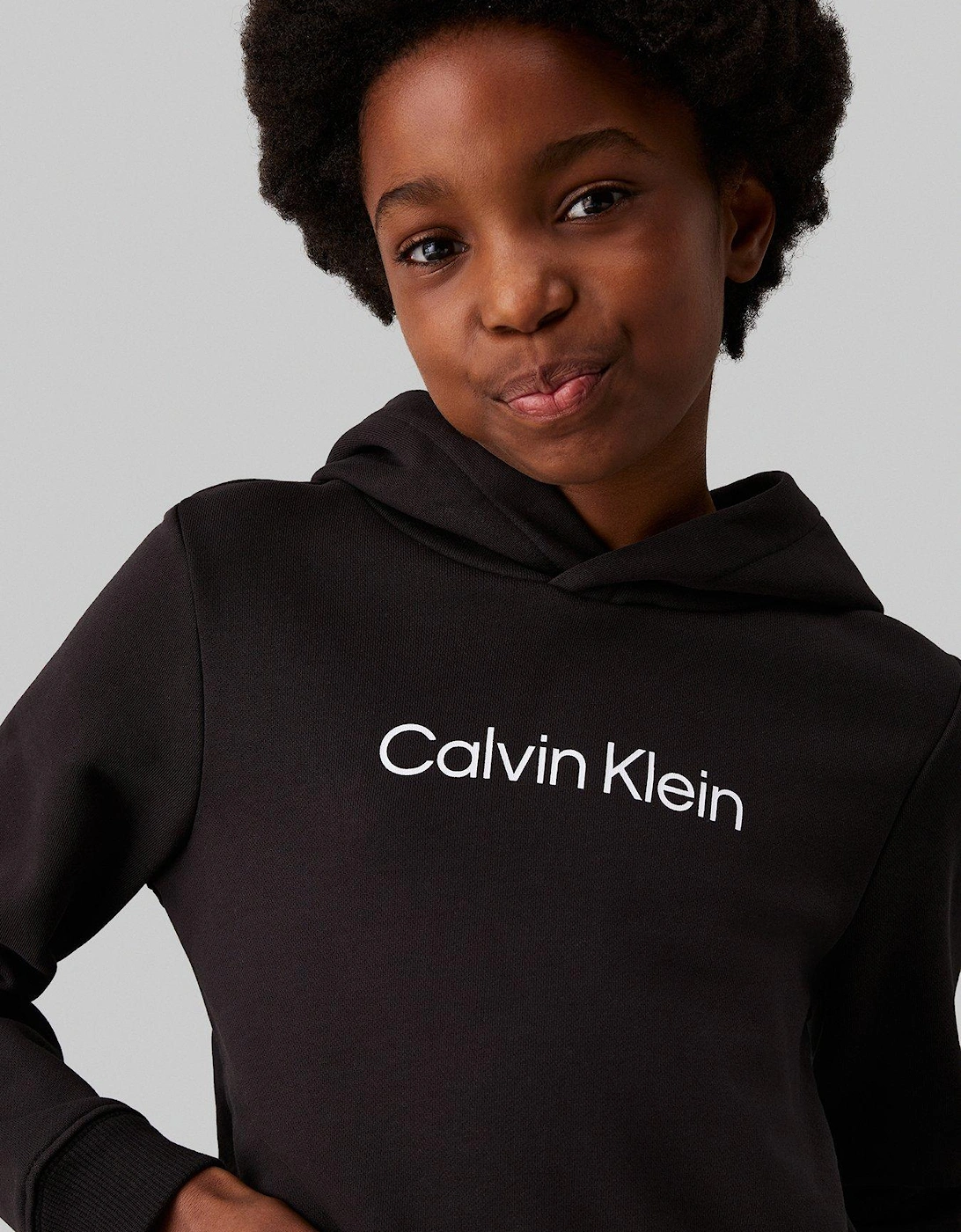 Kids Logo Terry Hoodie - Black