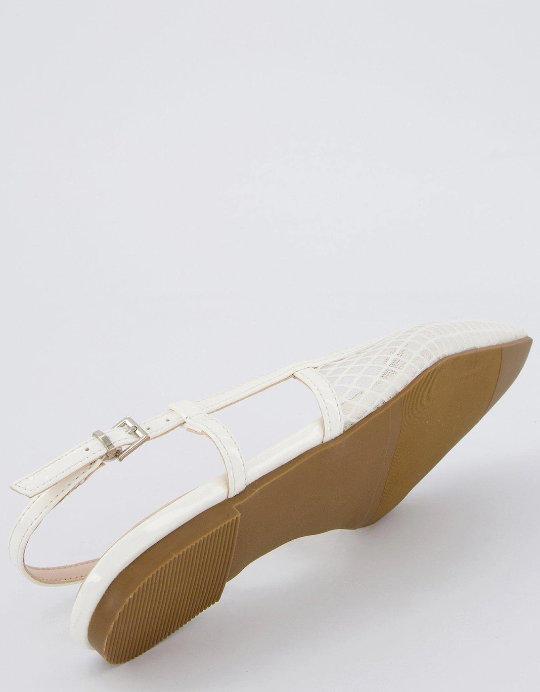 Scottie Shoes - White Mesh & Patent