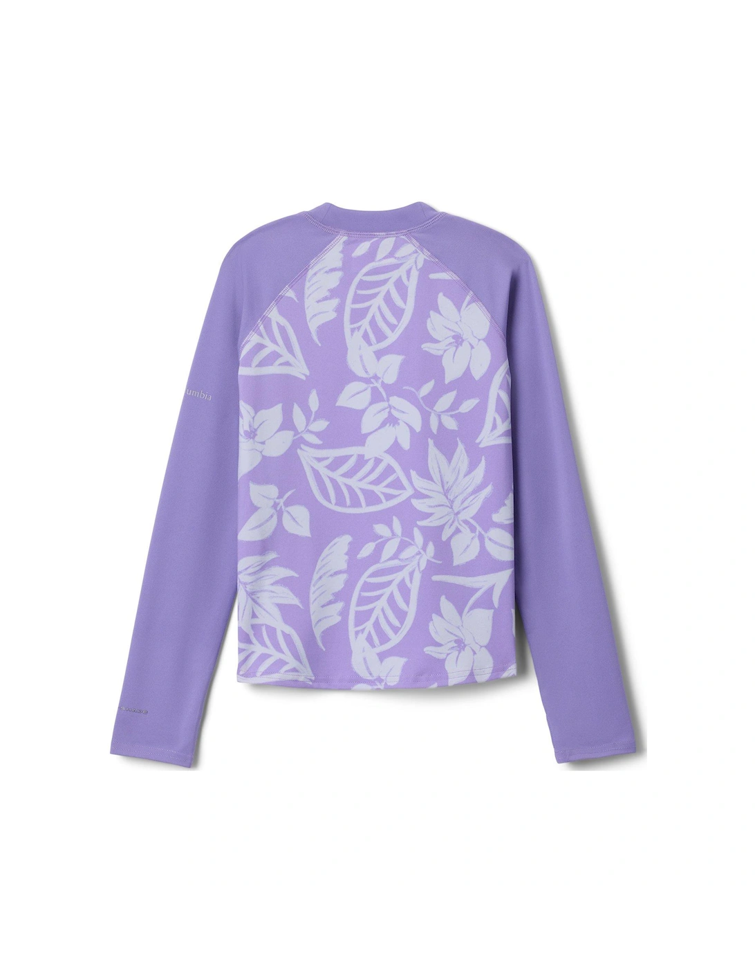 Kids Unisex Sandy Shores Printed Long Sleeve Sunguard - Purple