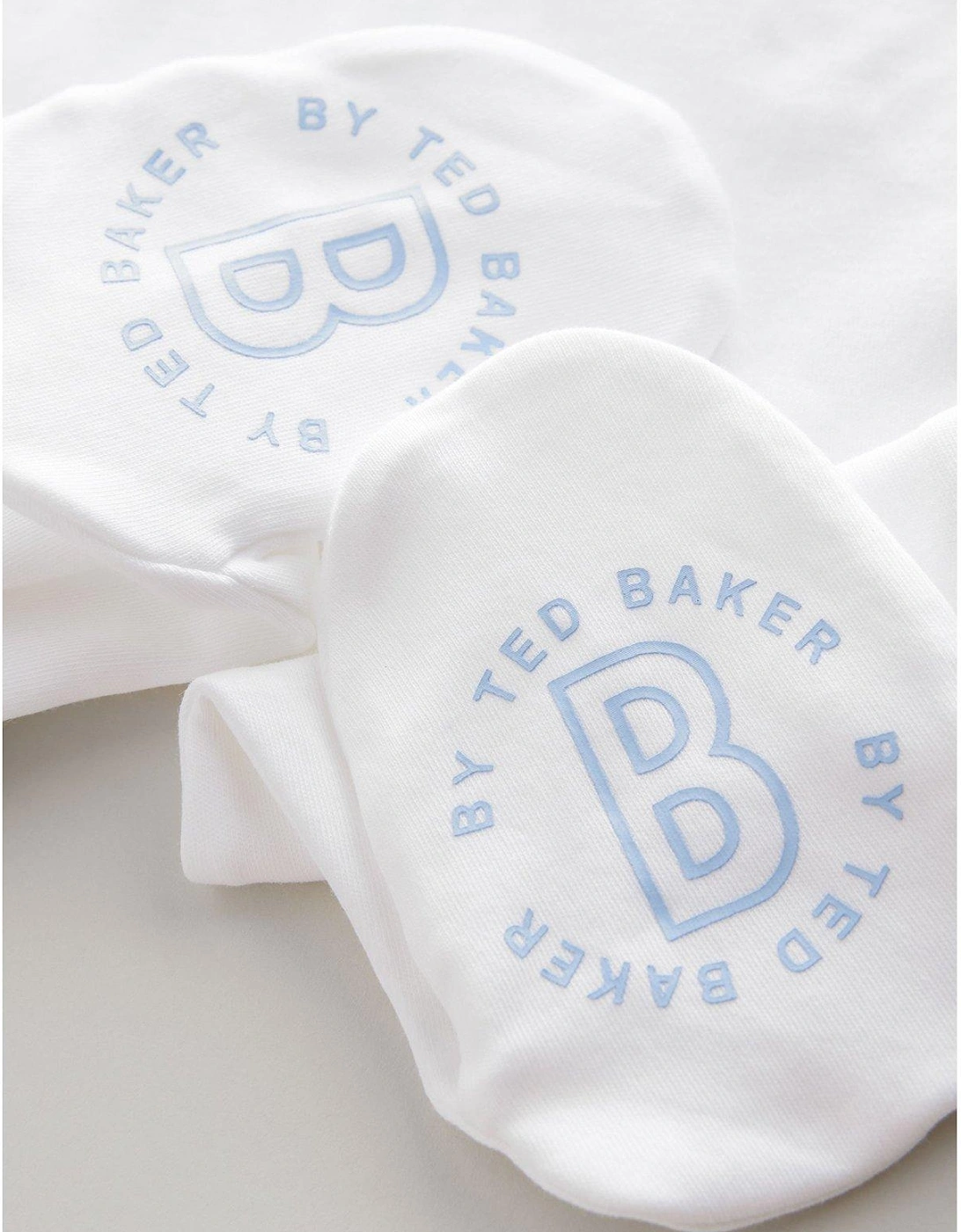 Baby Boys Born in 2025 Sleepsuit - White