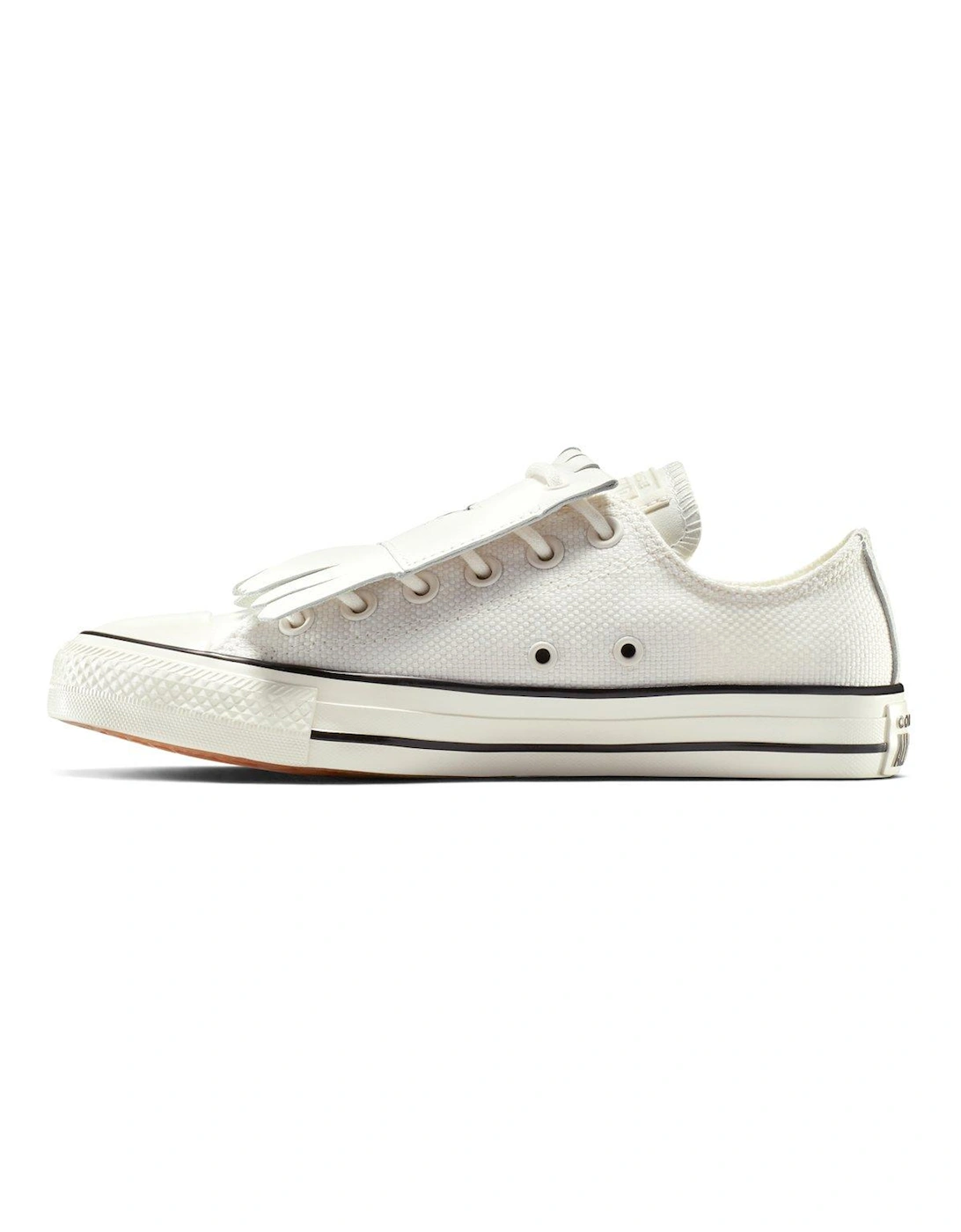 Womens Chuck Taylor All Star Canvas Oxvintage White/Egret/Black - White/Black