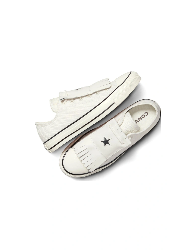 Womens Chuck Taylor All Star Canvas Oxvintage White/Egret/Black - White/Black