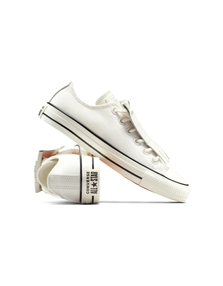 Womens Chuck Taylor All Star Canvas Oxvintage White/Egret/Black - White/Black