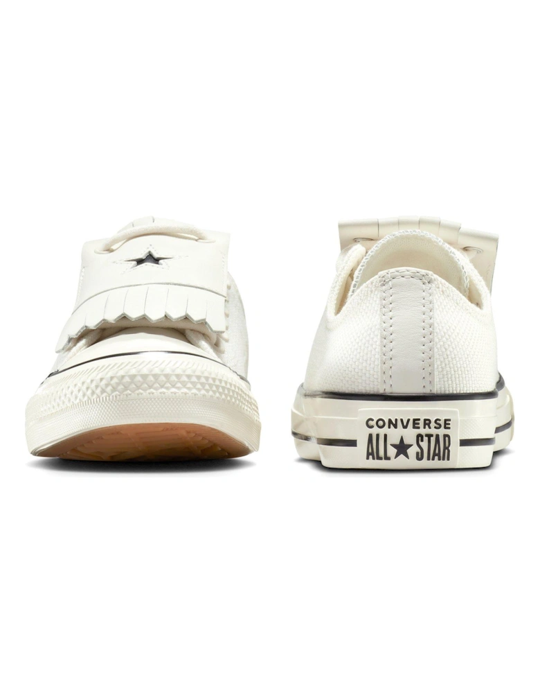 Womens Chuck Taylor All Star Canvas Oxvintage White/Egret/Black - White/Black