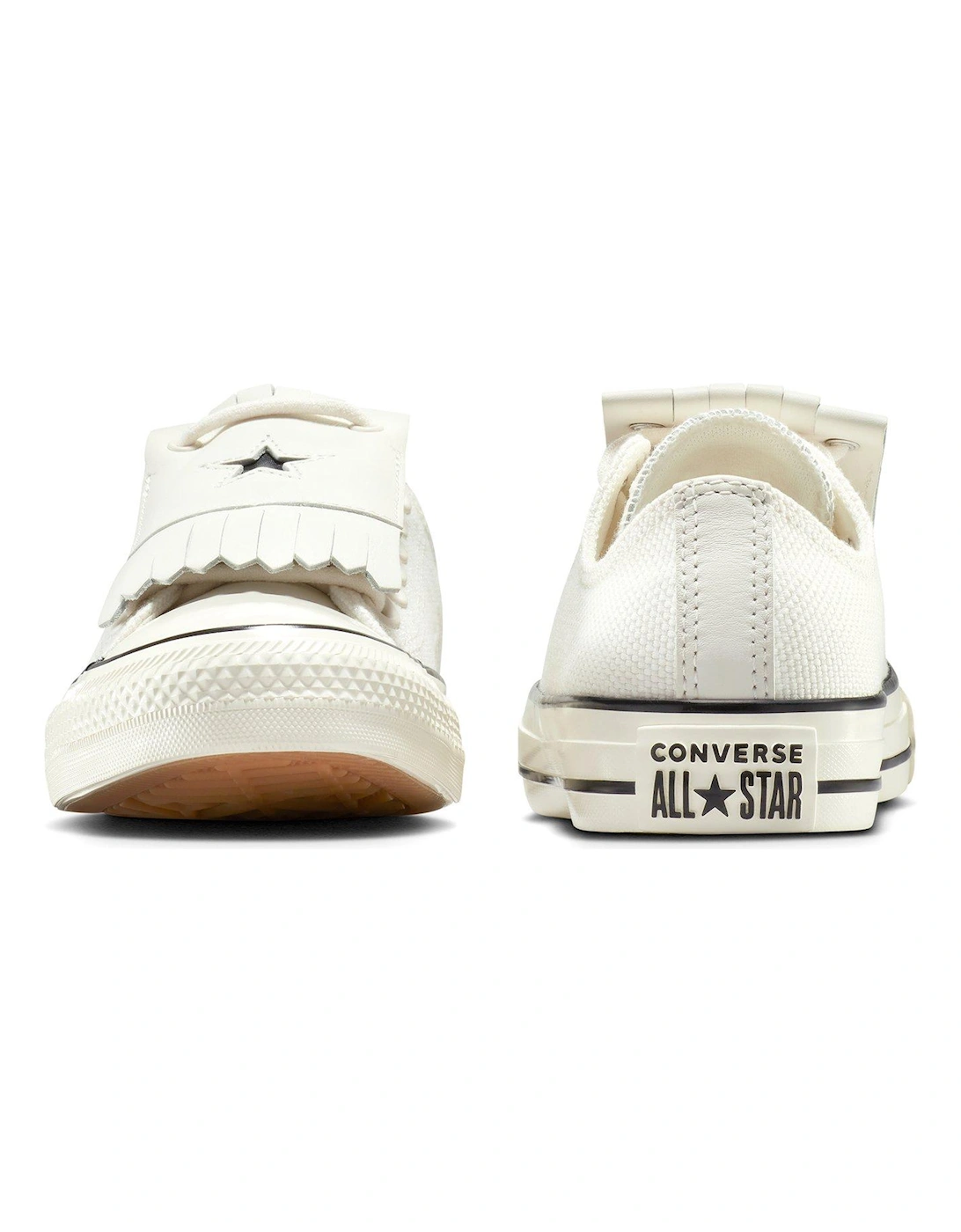 Womens Chuck Taylor All Star Canvas Oxvintage White/Egret/Black - White/Black