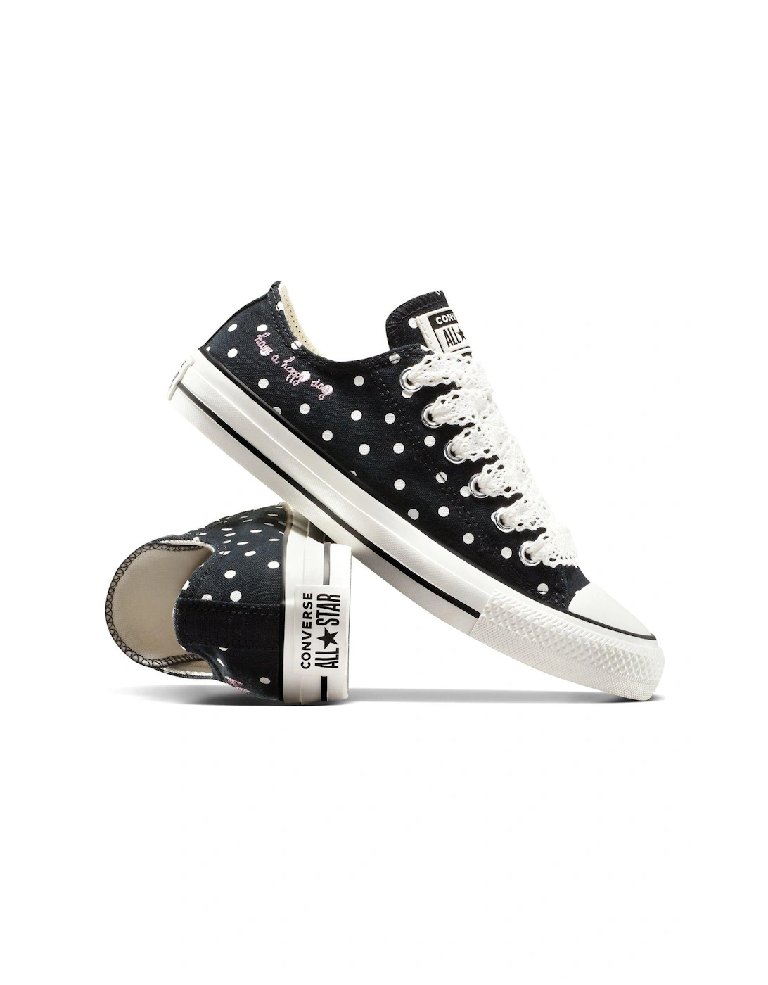 Women's Chuck Taylor All Star Canvas Ox Trainers - Black