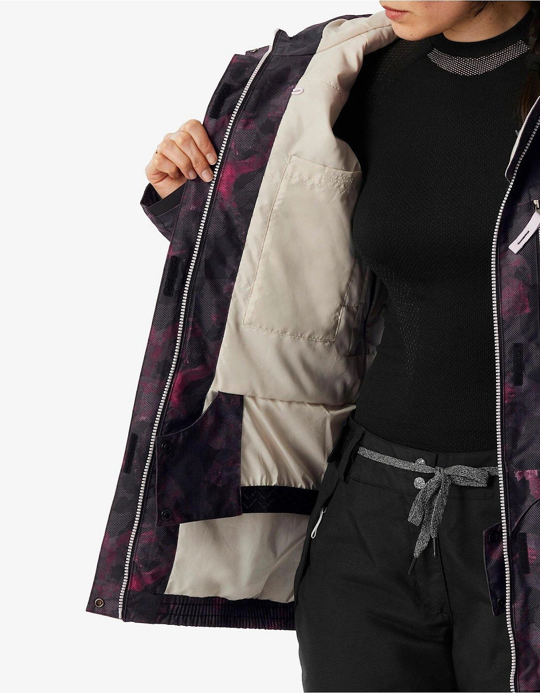 Women's 100 Snowboard Jacket - Black