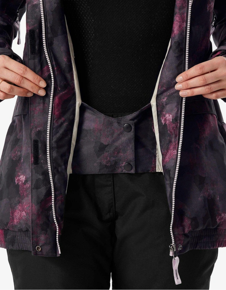 Women's 100 Snowboard Jacket - Black
