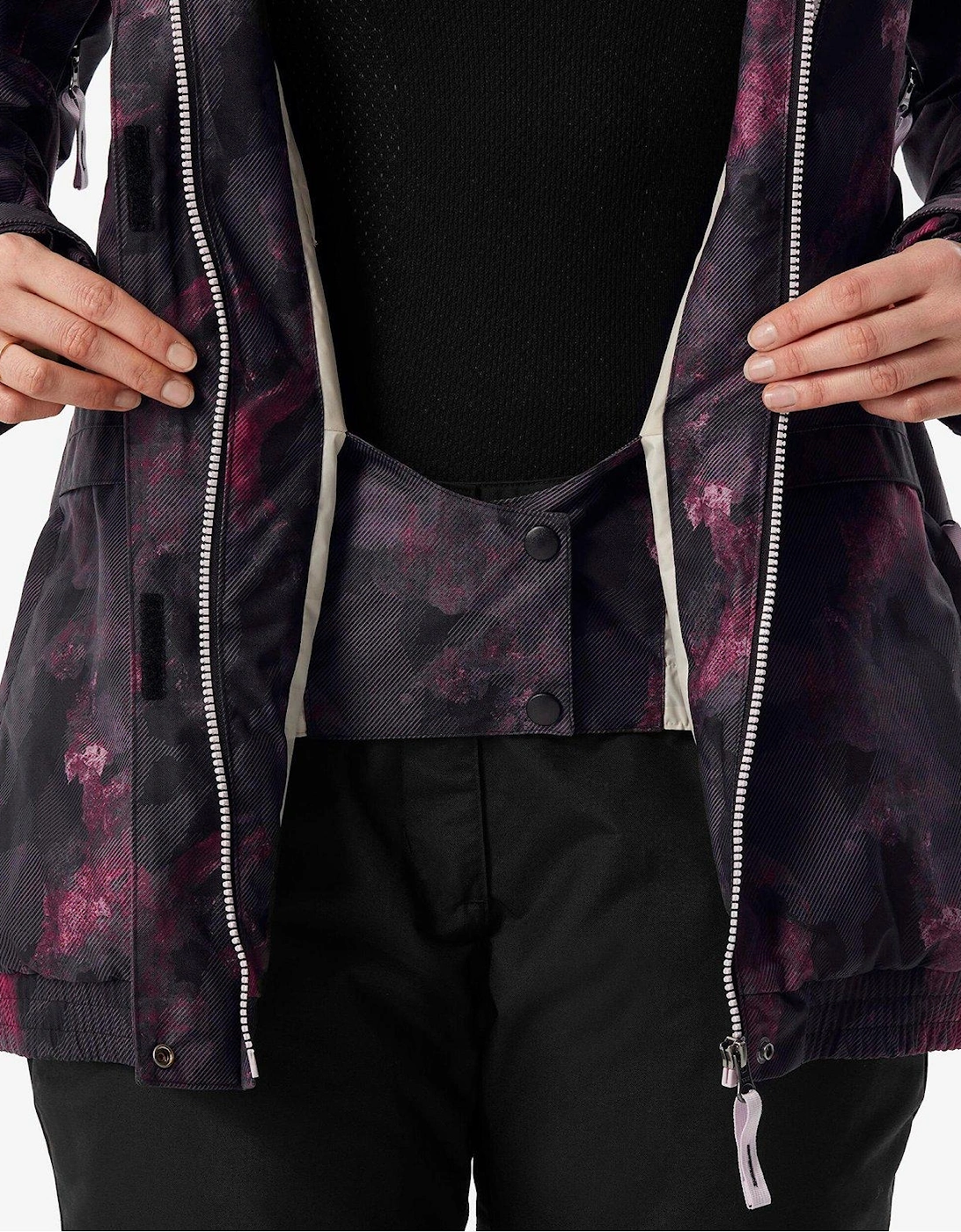 Women's 100 Snowboard Jacket - Black