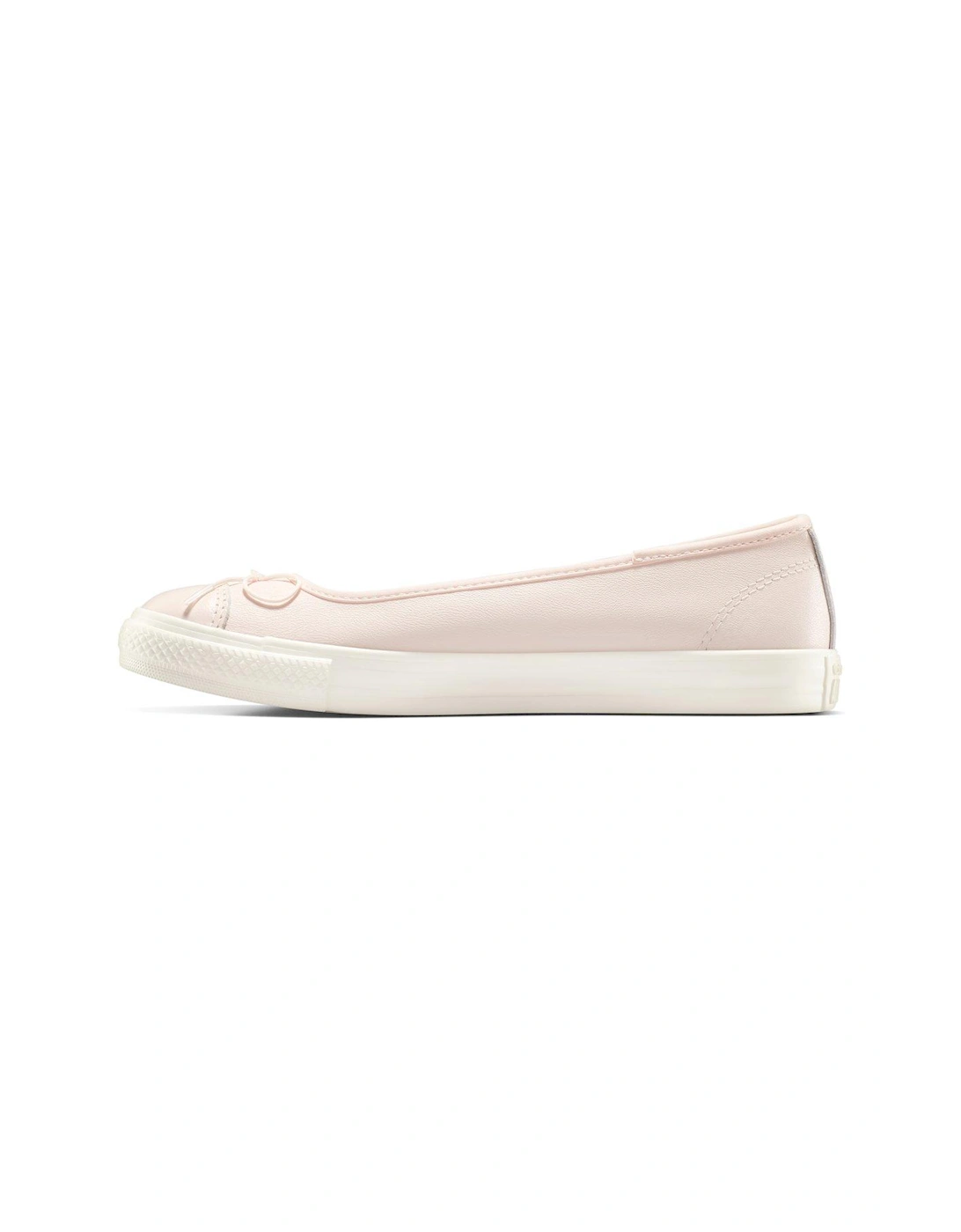 Womens Chuck Taylor All Star Dainty Ballerina Leather Slippale - Pale Petal/Egret