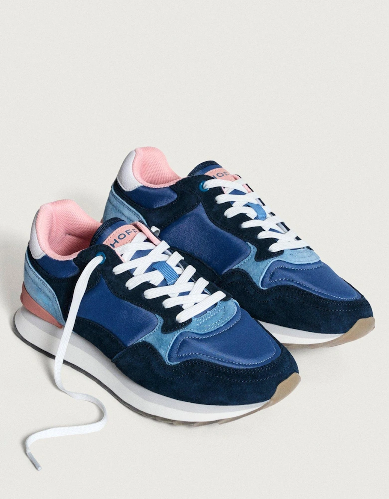 Women's Cork Trainers - Blue