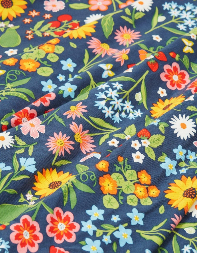Girls Sunshine Skater Dress - Navy