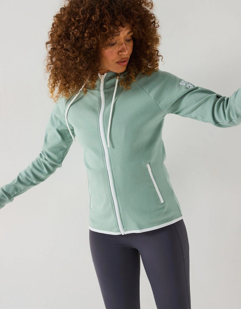 Womens Training Chill Zip Hoodie - Green
